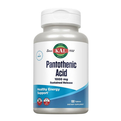 Kal, Pantothenic Acid, 1,000 mg, 100 Tabs