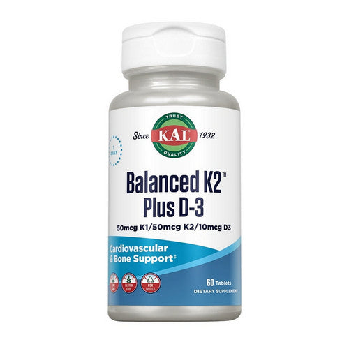 Kal, Balanced K2 Plus D-3, 60 Tabs