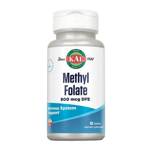 Kal, Methyl Folate, 800 Mcg DFE, 90 Tabs