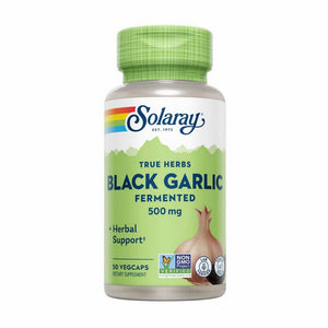 Solaray, True Herbs Black Garlic Fermented, 500 Mg, 50 Veg Caps
