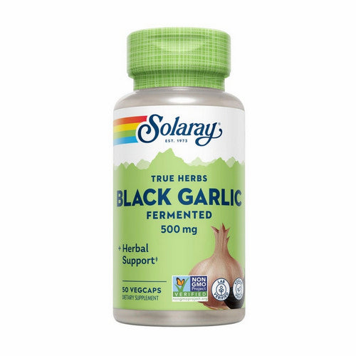 Solaray, True Herbs Black Garlic Fermented, 500 Mg, 50 Veg Caps