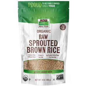 Now Foods, Organic Sprouted Brown Rice, 16 oz