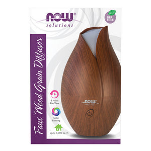 Now Foods, Ultrasonic Faux Wood Grain Diffuser, 1 Count
