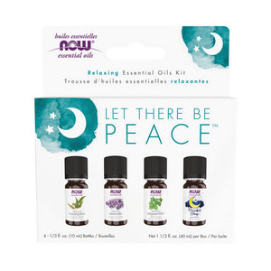 Now Foods, Let There Be Peace & Quiet Relaxing Essential Oils Kit, 1 Kit