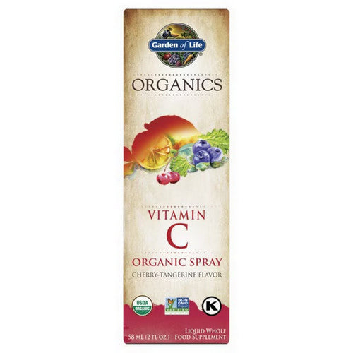 Garden of Life, Vitamin C Organic Spray Orange Tangerine Liquid, 2 Oz