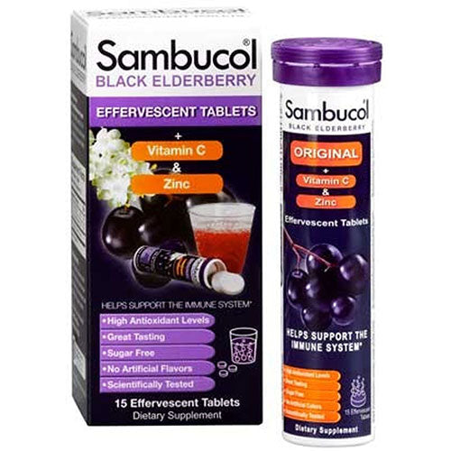 Sambucol, Black Elderberry Formula Plus Vitamin C, 15 Count