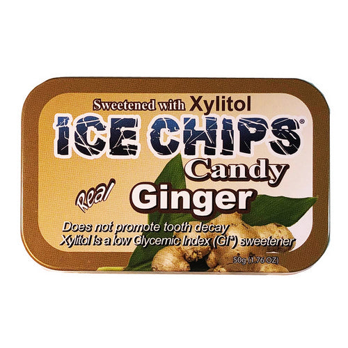 Ice Chips Candy, Hand Crafted Tin Ginger, 1.76 Oz