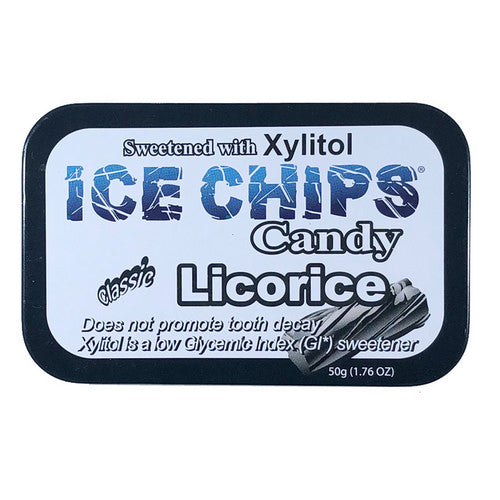 Ice Chips Candy, Hand Crafted Candy Tin Licorice, 1.76 Oz