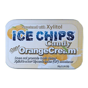 Ice Chips Candy, Hand Crafted Candy Tin Orange Cream, 1.76 Oz