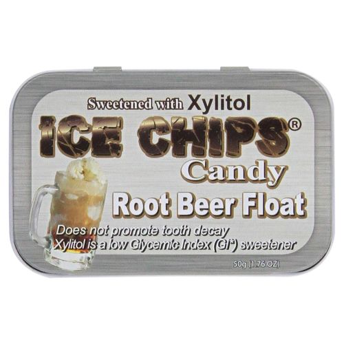 Ice Chips Candy, Hand Crafted Candy Tin Root Beer Float, 1.76 Oz