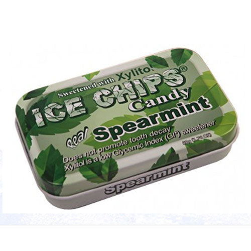 Ice Chips Candy, Hand Crafted Candy Tin Spearmint, 1.76 Oz