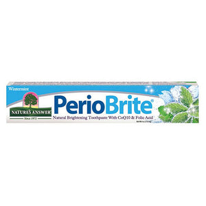 Nature's Answer, PerioBrite Toothpaste with Xylitol Flouride-Free Wintermint, 4 Oz