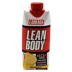 LABRADA NUTRITION, Lean Body, Banana 17 oz(Packof 12)