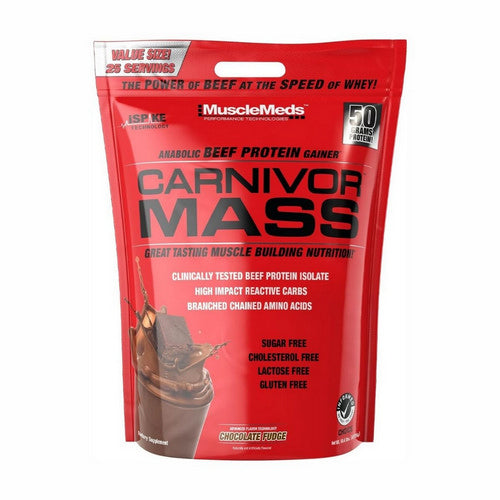 Muscle Meds, Carnivor Mass Chocolate Fudge, 10 Lbs