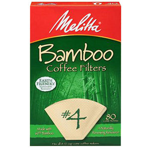Melitta, Natural Brown Cone Filter No4, 80 Count