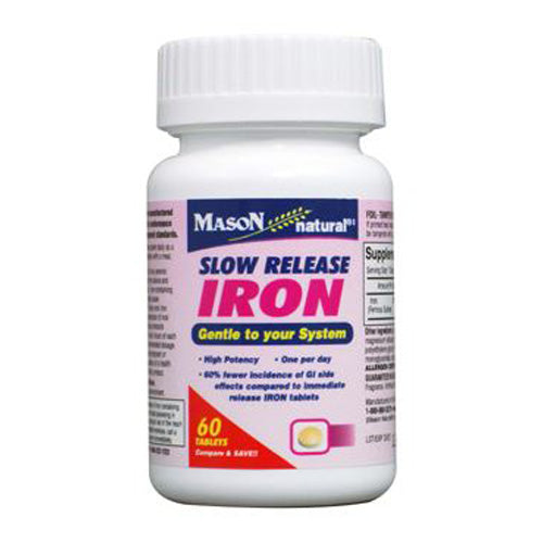 Mason, Iron Tablets Slow Release, 60 Tabs