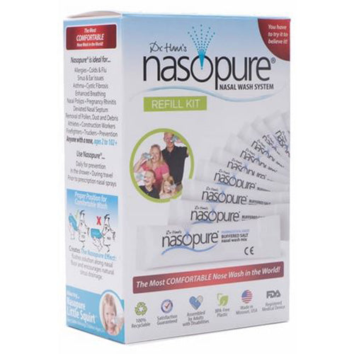 Nasopure, Nasal Wash Refill Kit Saline, 40 Packets