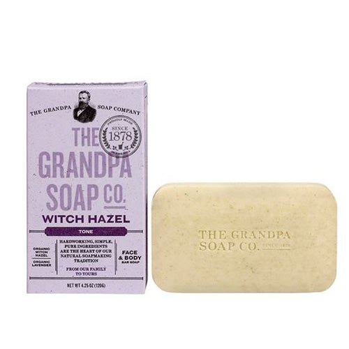 Grandpa's Brands Company, Witch Hazel Lavender Tone Bar Soap, 4.25 Oz