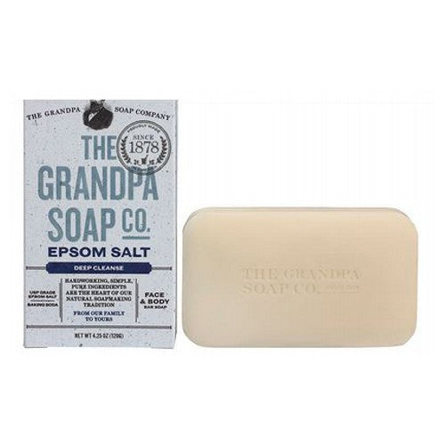 Grandpa's Brands Company, Epsom Salt Deep Cleanse Bar Soap, 4.25 Oz
