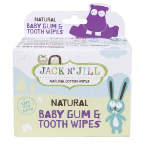 Jack N' Jill, Baby Gum And Tooth Wipes Natural Cotton Xylitol, 25 Count