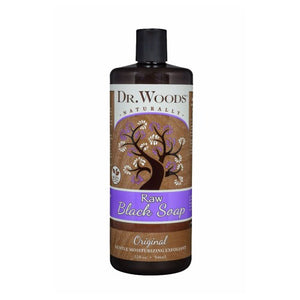 Dr.Woods Products, Raw Black Soap, Coconut Papaya 8 oz