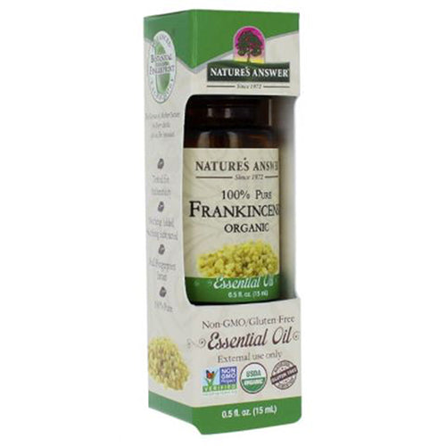 Nature's Answer, Pure Organic Essential Oil Frankincense, 0.5 Oz