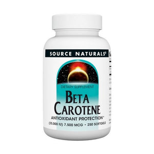 Source Naturals, Beta Carotene, 25000 IU, 250 Softgel