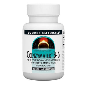 Source Naturals, Coenzymated B-6 Sublingual, 25 mg, 60 Tabs