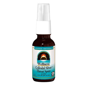 Source Naturals, Wellness Colloidal Silver Throat Spray, 30 Ppm, 2 Oz