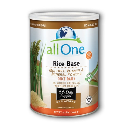 All One, All One Rice Base Multiple Vitamin And Mineral Powder Unflavored, 1000 Grams