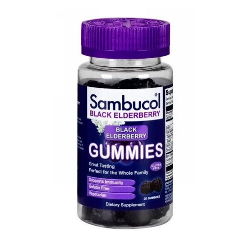 Sambucol, Black Elderberry Gummies, 30 Count