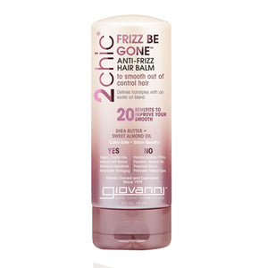 Giovanni Cosmetics, 2Chic Frizz Be Gone Anti-Frizz Hair Balm Shea Butter And Sweet Almond Oil, 5 Oz