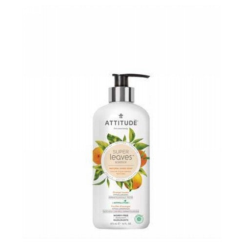 Attitude, Super Leaves Hand Soap Orange Leaves, White Tea Leaves & Quinoa 15.9 Oz