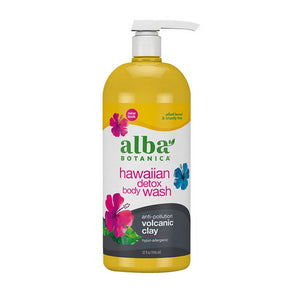 Alba Botanica, Hawaiian Detox Body Wash Volcanic Clay, 32 Oz