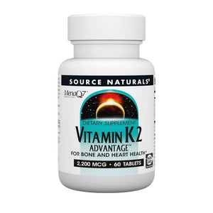 Source Naturals, Vitamin K-2 Advantage, 2200 mcg, 60 Tabs
