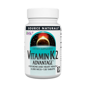 Source Naturals, Vitamin K-2 Advantage, 2200 mcg, 120 Tabs