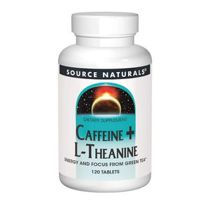 Source Naturals, Caffeine+ L-Theanine, 120 Tabs