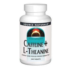 Source Naturals, Caffeine+ L-Theanine, 240 Tabs