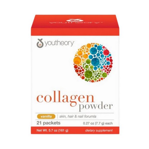 Youtheory, Collagen Powder Vanilla, 21 Packets