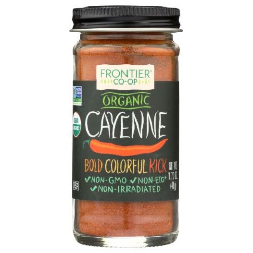 Frontier Coop, Organic Cayenne Ground, 1.7 Oz (Case of 12)