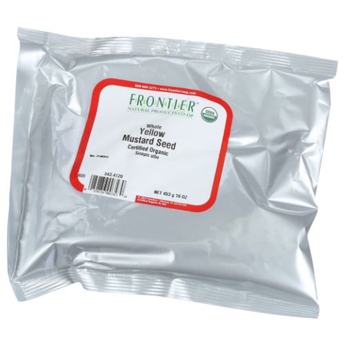 Frontier Coop, Organic Whole Yellow Mustard Seed, 16 Oz