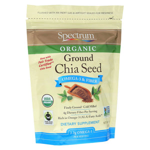 Spectrum Oils, Essentials Ground Chia Seed Omega-3 And Fiber, 10 Oz