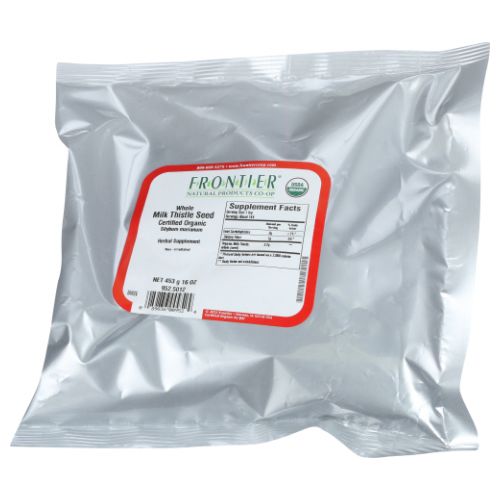 Frontier Coop, Organic Whole Milk Thistle Seed, 16 Oz