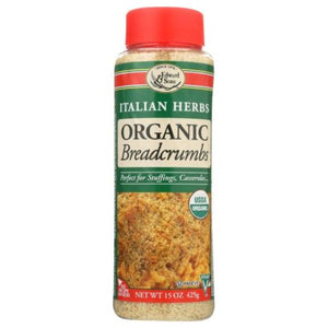 Edward And Sons, Organic Breadcrumbs Italian Herbs, 15 Oz (Case of 6)