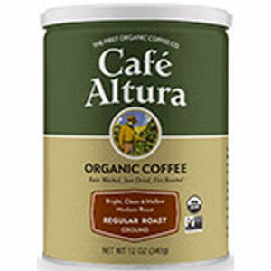 Cafe Altura, Organic Regular Roast Ground Coffee, 12 Oz