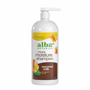 Alba Botanica, More Moisture Shampoo Coconut Milk, 32 Oz