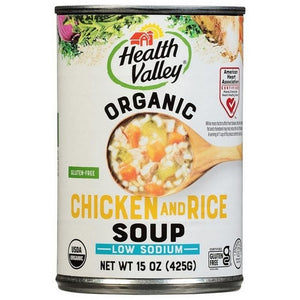 Health Valley, Organic Soup Chicken Rice, 15 Oz(Case Of 12)