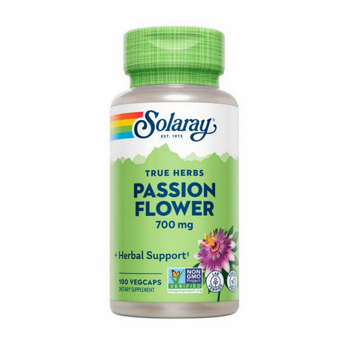 Solaray, True Herbs Passion Flower, 50 Mg, 100 Veg Caps