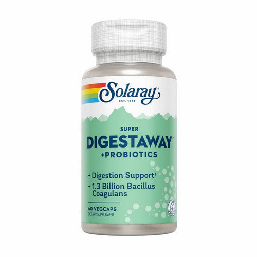 Solaray, Super Digestaway + Probiotics, 60 Veg Caps