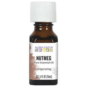 Aura Cacia, Essential Oil Nutmeg, 0.5 Oz